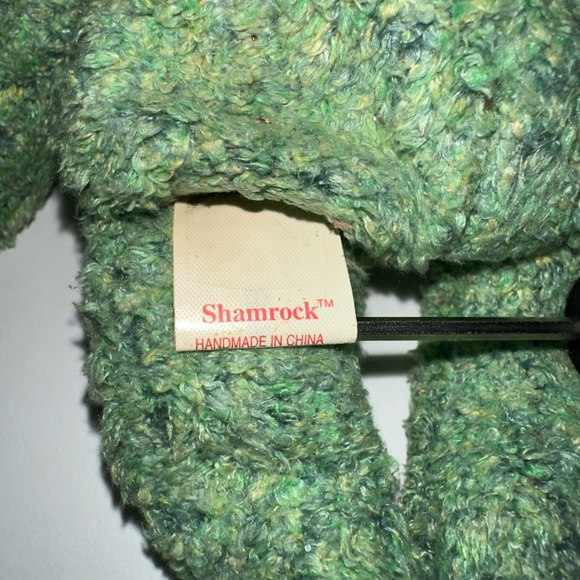 Ty Beanie Baby Shamrock Green Collectible Plush Toy 2000 Vintage - Picture 9 of 16